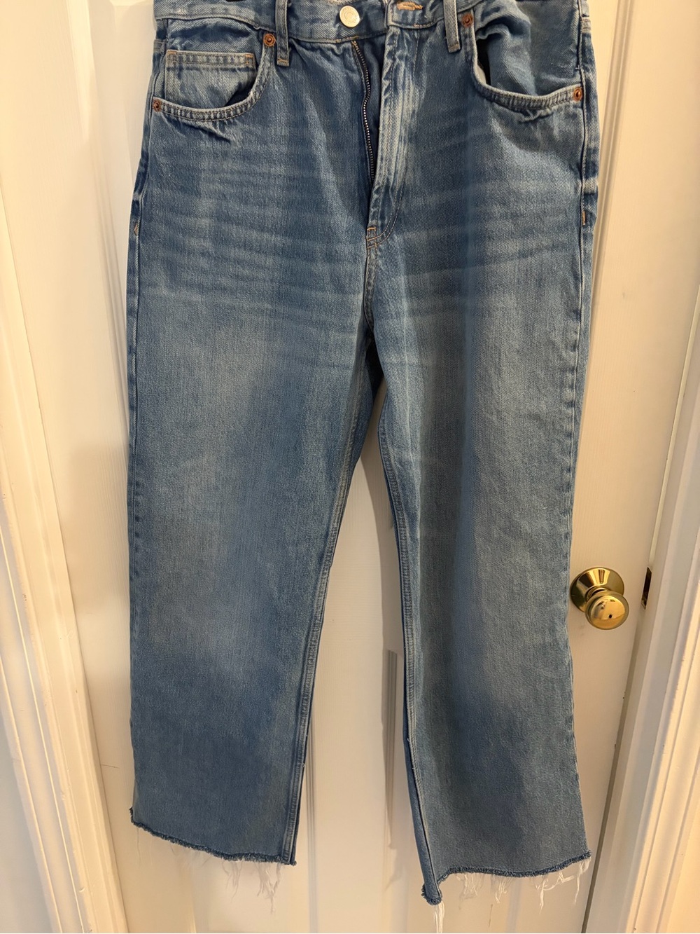 Zara Light Blue Wide Leg Women's Jeans